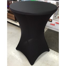 Table à cocktail avec spandex noir